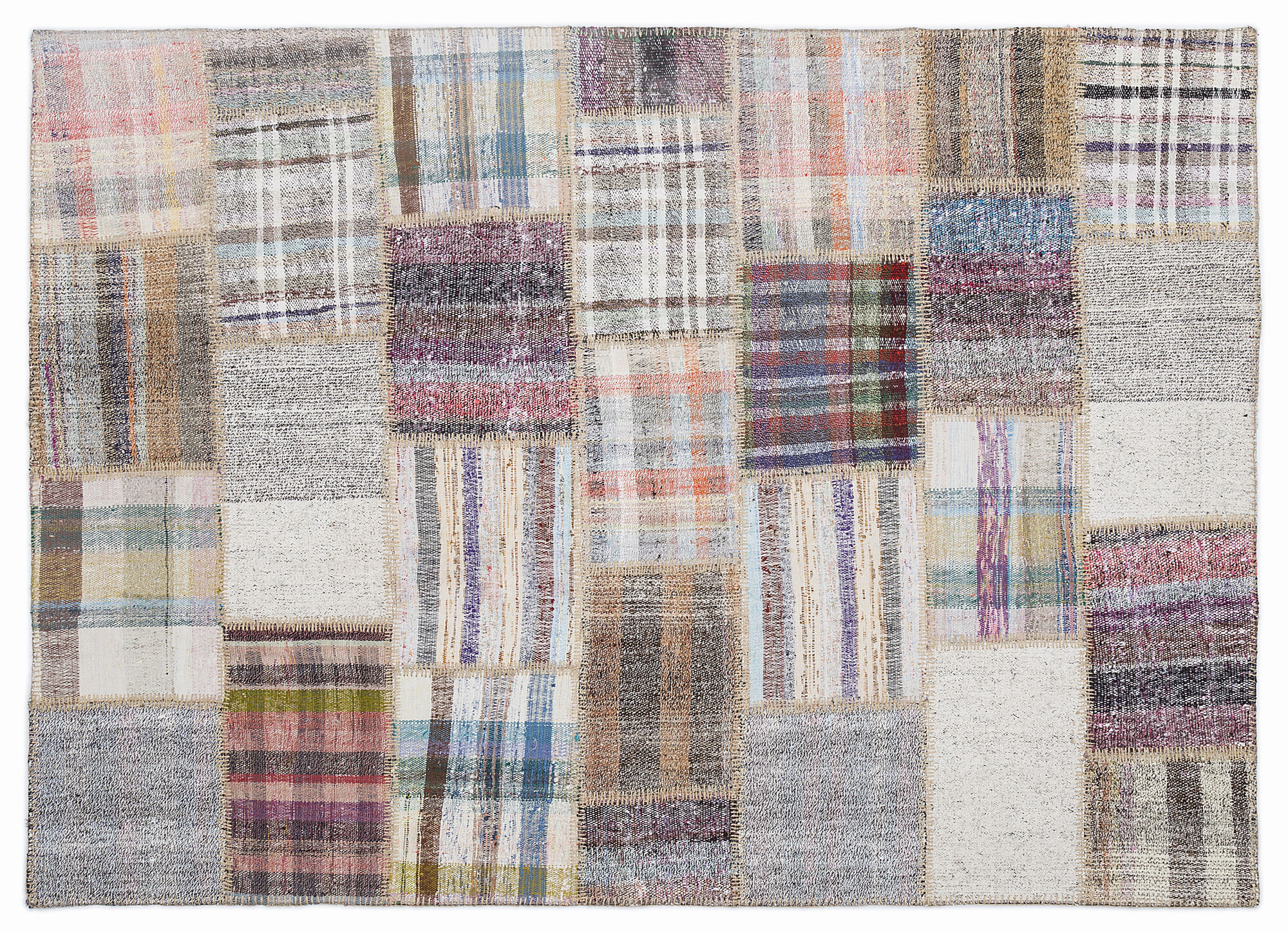 Apex Kilim Patchwork Unique Striped 1264 160 cm X 230 cm