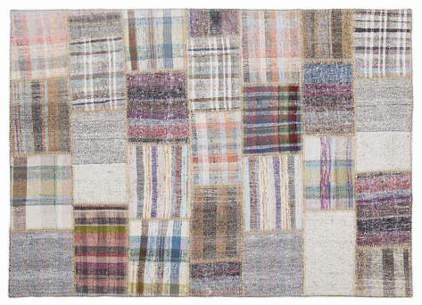 Apex Kilim Patchwork Unique Striped 1264 160 cm X 230 cm - 1