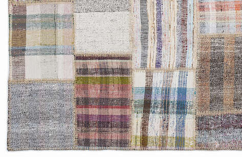 Apex Kilim Patchwork Unique Striped 1264 160 cm X 230 cm - 4