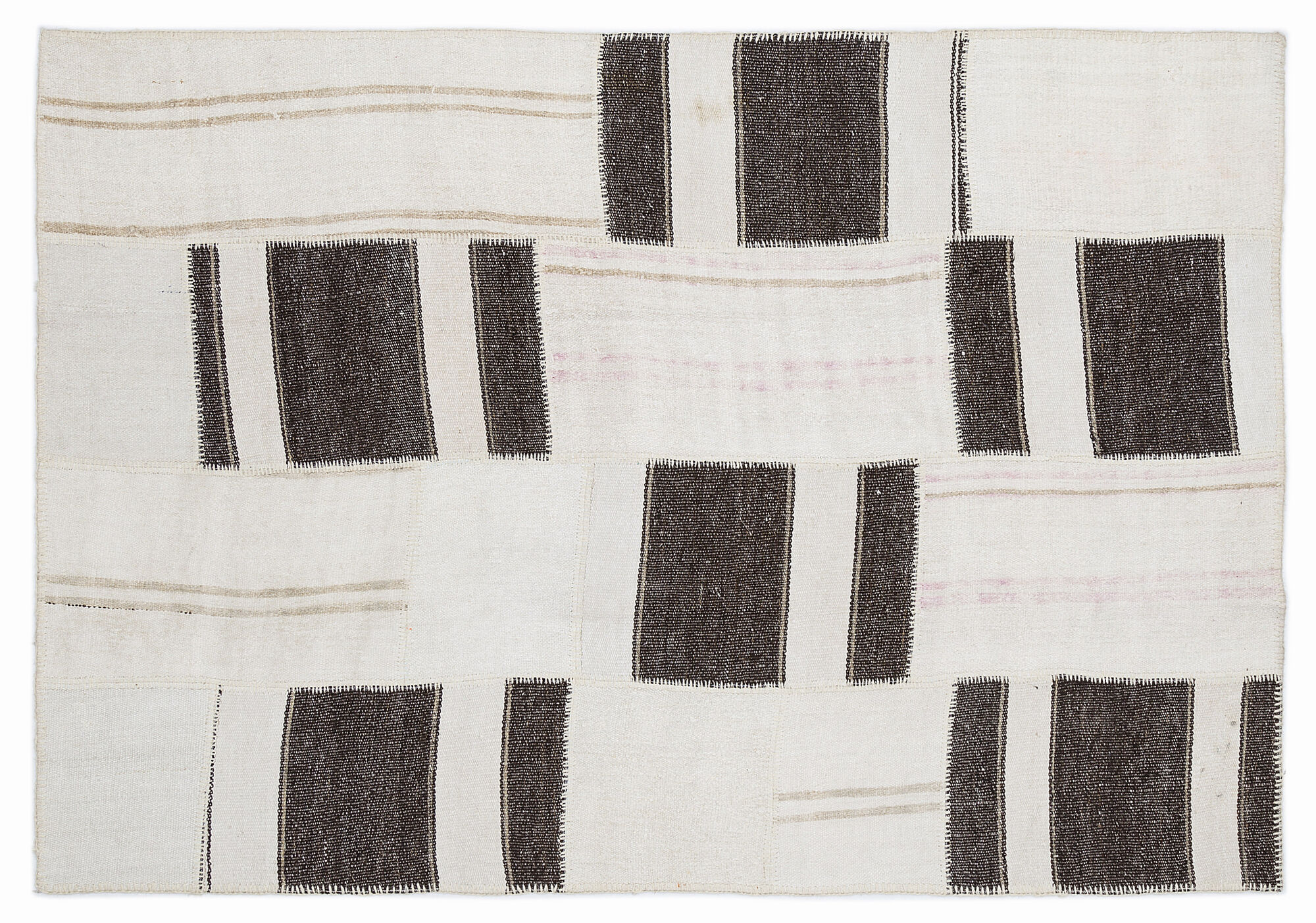 Apex Kilim Patchwork Unique Striped 1266 160 cm X 230 cm