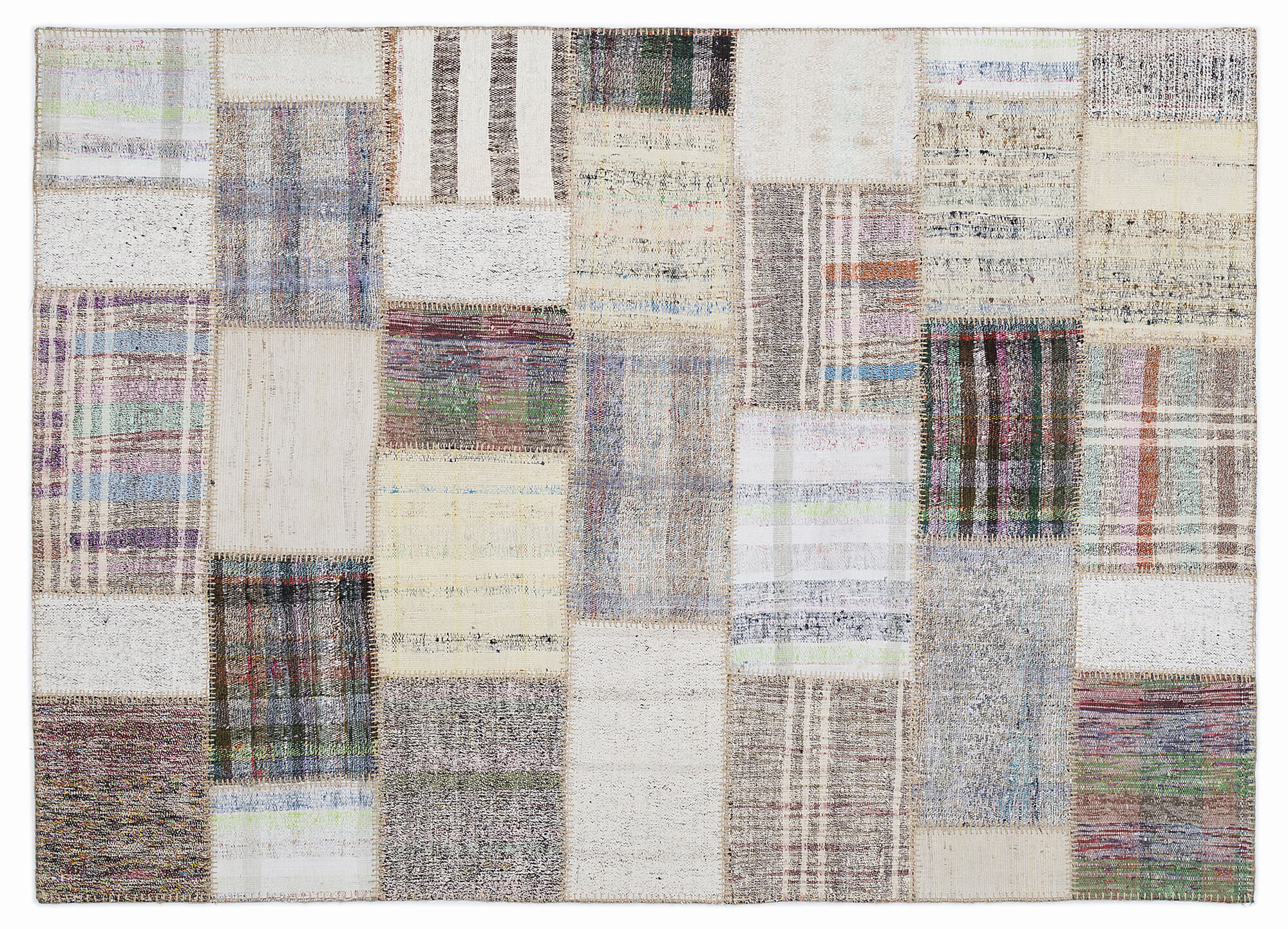 Apex Kilim Patchwork Unique Striped 1273 160 cm X 230 cm