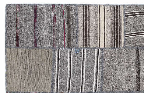 Apex Kilim Patchwork Unique Striped 1275 160 cm X 230 cm - 2