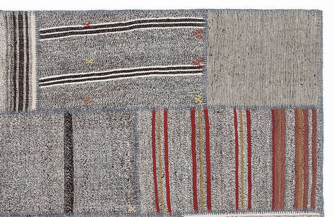 Apex Kilim Patchwork Unique Striped 1275 160 cm X 230 cm - 3