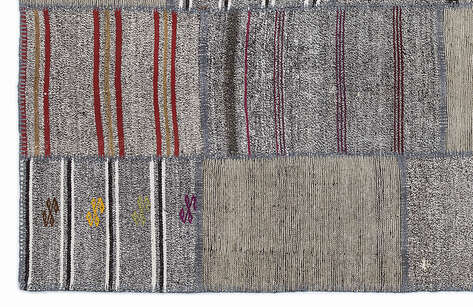 Apex Kilim Patchwork Unique Striped 1275 160 cm X 230 cm - 4