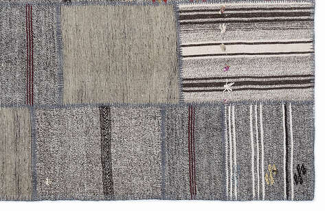 Apex Kilim Patchwork Unique Striped 1275 160 cm X 230 cm - 5