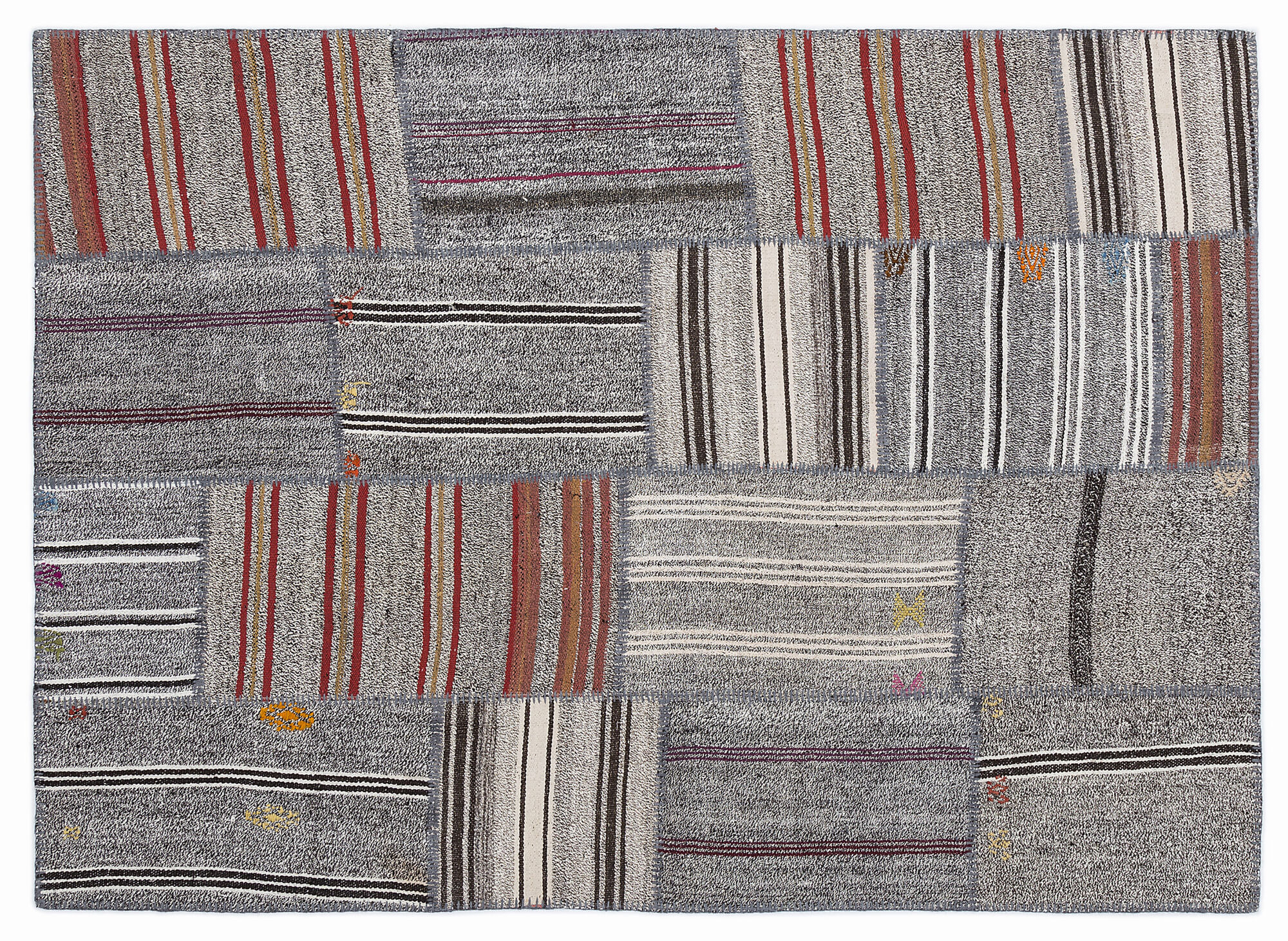 Apex Kilim Patchwork Unique Striped 1279 160 cm X 230 cm