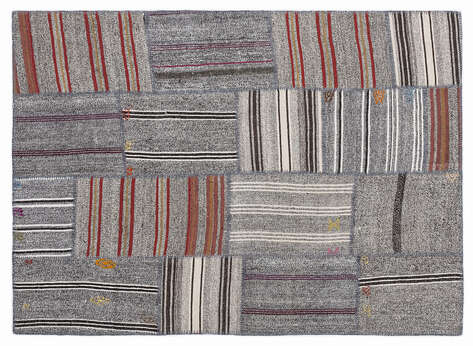Apex Kilim Patchwork Unique Striped 1279 160 cm X 230 cm - 1