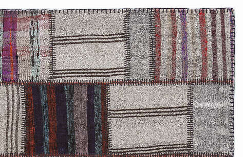 Apex Kilim Patchwork Unique Striped 1285 160 cm X 230 cm - 3