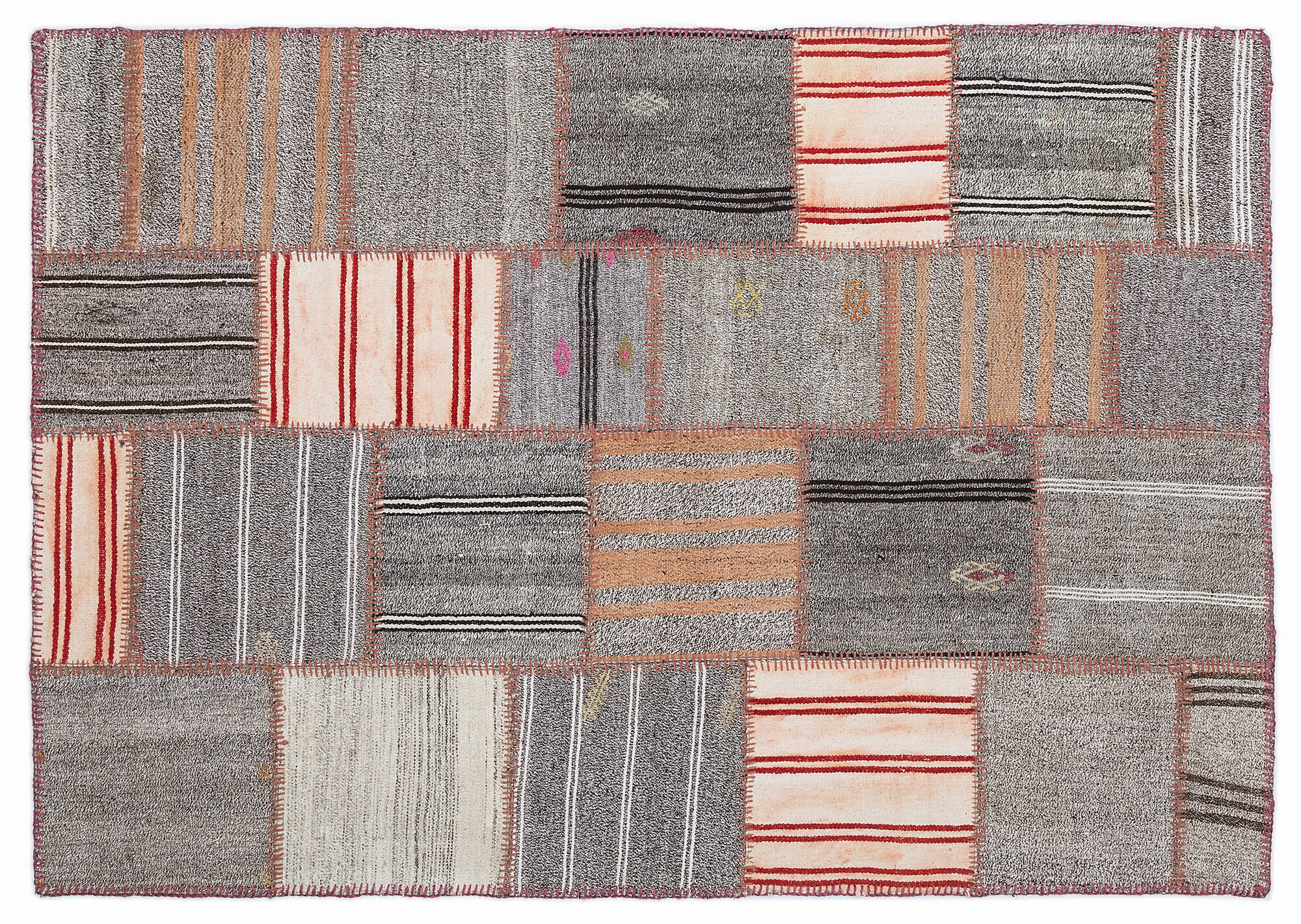 Apex Kilim Patchwork Unique Striped 1286 160 cm X 230 cm