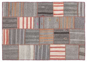 Apex Kilim Patchwork Unique Striped 1286 160 cm X 230 cm (1)