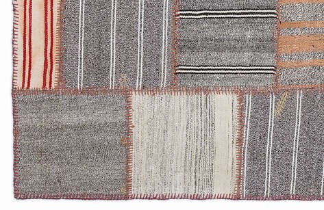 Apex Kilim Patchwork Unique Striped 1286 160 cm X 230 cm - 4