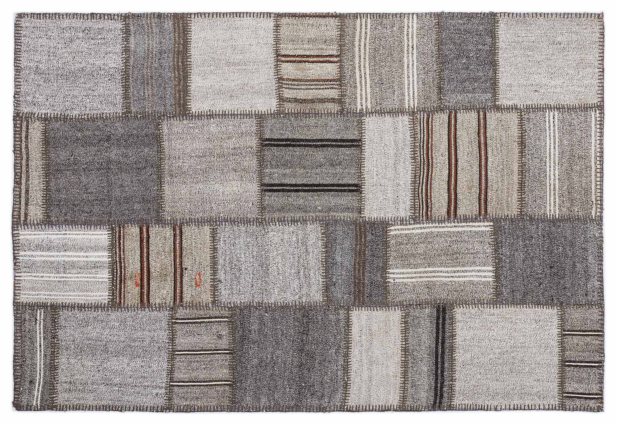 Apex Kilim Patchwork Unique Striped 1288 160 cm X 230 cm