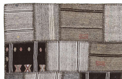 Apex Kilim Patchwork Unique Striped 1294 160 cm X 230 cm - 2