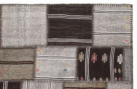 Apex Kilim Patchwork Unique Striped 1294 160 cm X 230 cm - 3
