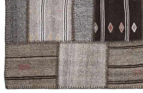 Apex Kilim Patchwork Unique Striped 1294 160 cm X 230 cm - 4
