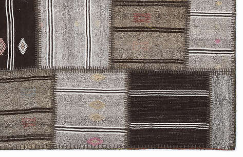 Apex Kilim Patchwork Unique Striped 1294 160 cm X 230 cm - 5