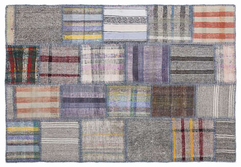 Apex Kilim Patchwork Unique Striped 1296 160 cm X 230 cm - 1
