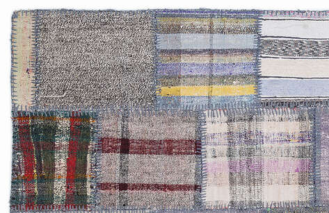 Apex Kilim Patchwork Unique Striped 1296 160 cm X 230 cm - 2