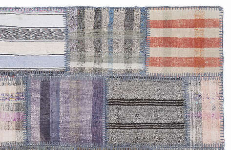 Apex Kilim Patchwork Unique Striped 1296 160 cm X 230 cm - 3