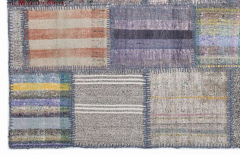 Apex Kilim Patchwork Unique Striped 1296 160 cm X 230 cm - 4