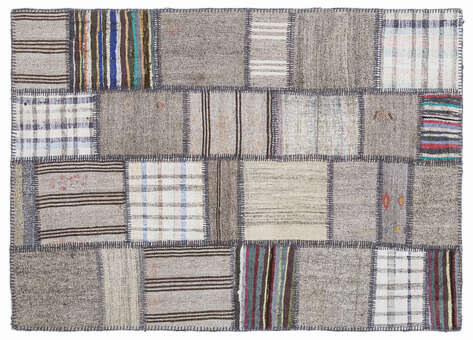 Apex Kilim Patchwork Unique Striped 1308 160 cm X 230 cm - 1