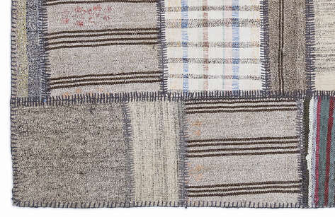 Apex Kilim Patchwork Unique Striped 1308 160 cm X 230 cm - 4