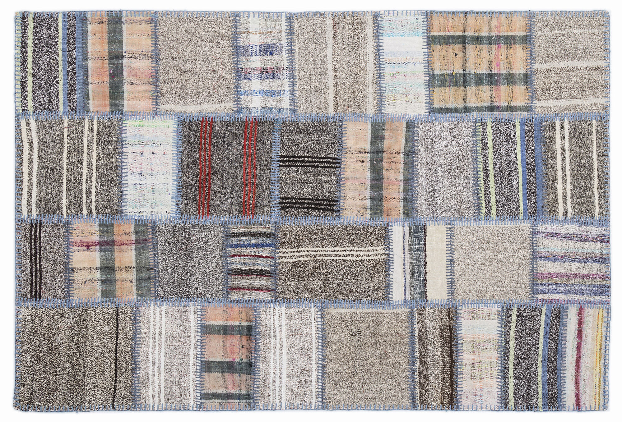 Apex Kilim Patchwork Unique Striped 1309 160 cm X 230 cm