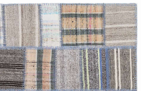 Apex Kilim Patchwork Unique Striped 1309 160 cm X 230 cm - 3