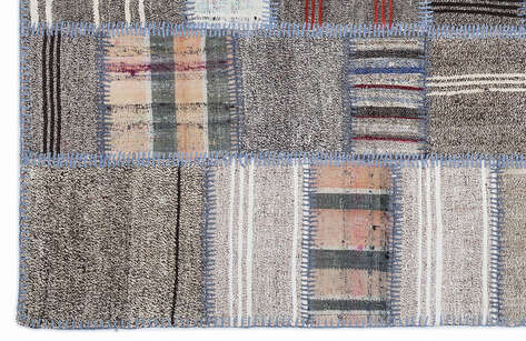 Apex Kilim Patchwork Unique Striped 1309 160 cm X 230 cm - 4