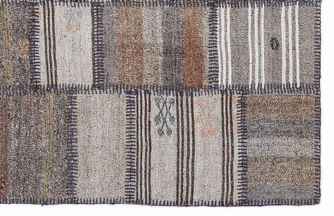 Apex Kilim Patchwork Unique Striped 1312 160 cm X 230 cm - 5
