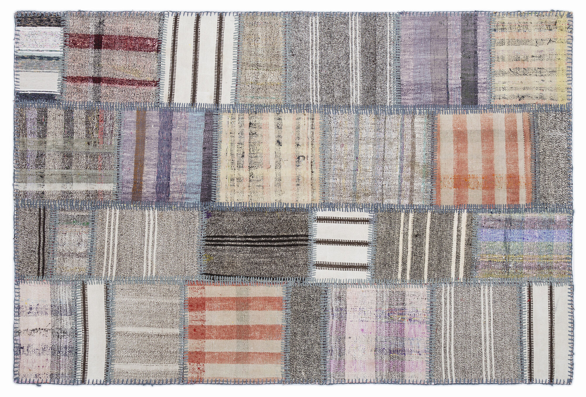 Apex Kilim Patchwork Unique Striped 1313 160 cm X 230 cm