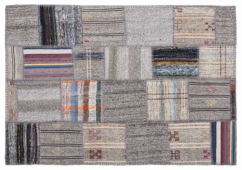 Apex Kilim Patchwork Unique Striped 1322 160 cm X 230 cm - 1