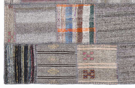 Apex Kilim Patchwork Unique Striped 1322 160 cm X 230 cm - 4