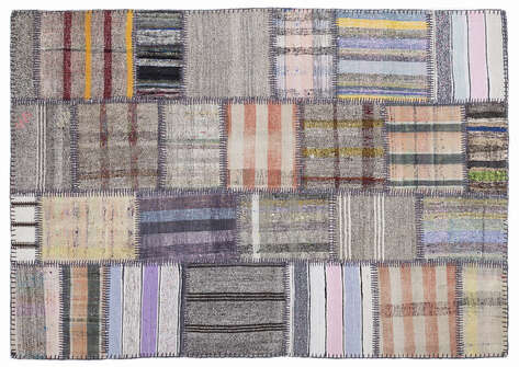 Apex Kilim Patchwork Unique Striped 1333 160 cm X 230 cm - 1