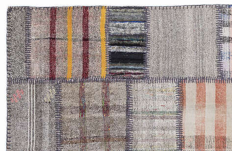 Apex Kilim Patchwork Unique Striped 1333 160 cm X 230 cm - 2