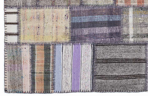 Apex Kilim Patchwork Unique Striped 1333 160 cm X 230 cm - 4