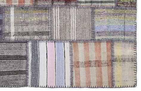 Apex Kilim Patchwork Unique Striped 1333 160 cm X 230 cm - 5