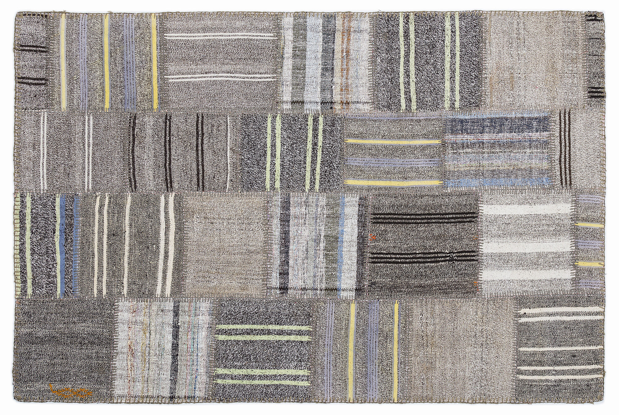 Apex Kilim Patchwork Unique Striped 1334 160 cm X 230 cm