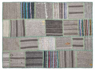 Apex Kilim Patchwork Unique Striped 1340 160 cm X 230 cm (1)