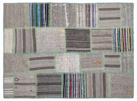 Apex Kilim Patchwork Unique Striped 1340 160 cm X 230 cm - 1