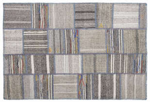 Apex Kilim Patchwork Unique Striped 1343 160 cm X 230 cm (1)