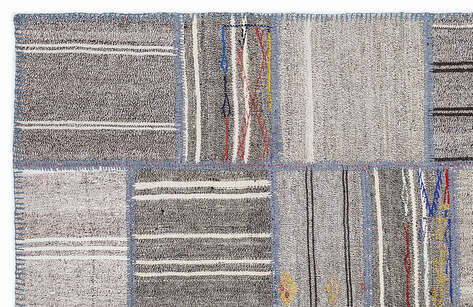 Apex Kilim Patchwork Unique Striped 1343 160 cm X 230 cm - 2