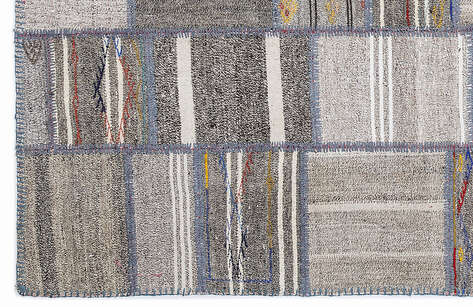Apex Kilim Patchwork Unique Striped 1343 160 cm X 230 cm - 4