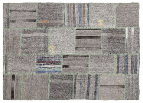 Apex Kilim Patchwork Unique Striped 1345 160 cm X 230 cm - 1