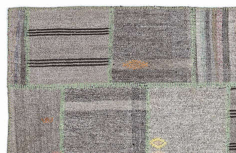 Apex Kilim Patchwork Unique Striped 1345 160 cm X 230 cm - 2