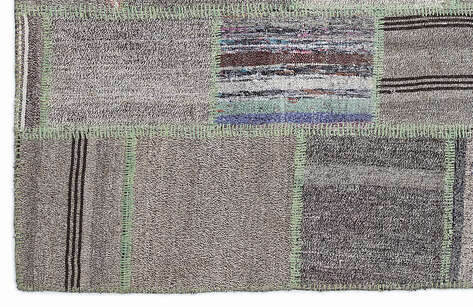Apex Kilim Patchwork Unique Striped 1345 160 cm X 230 cm - 4