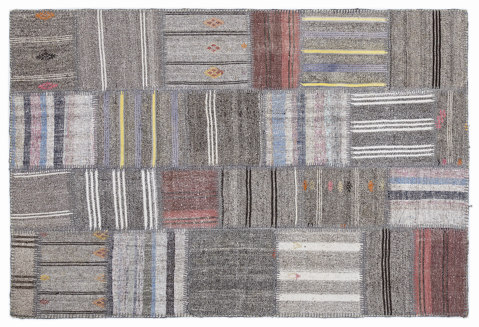 Apex Kilim Patchwork Unique Striped 1347 160 cm X 230 cm