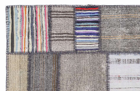 Apex Kilim Patchwork Unique Striped 1348 160 cm X 230 cm - 2