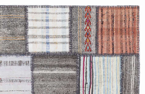 Apex Kilim Patchwork Unique Striped 1348 160 cm X 230 cm - 3