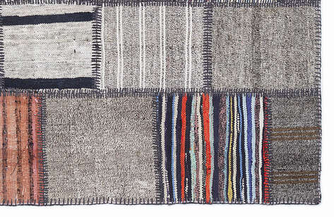 Apex Kilim Patchwork Unique Striped 1348 160 cm X 230 cm - 5